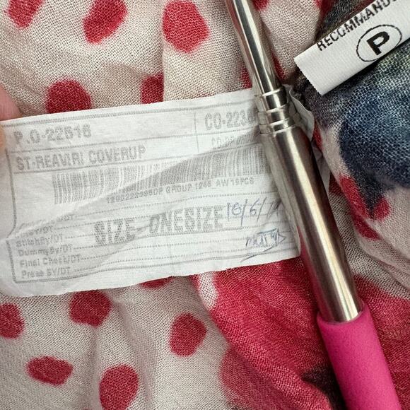 Blank London Aviriska Kimono poppy OS Boho Cottagecore  bl-nk ANTHROPOLOGIE - Picture 7 of 11